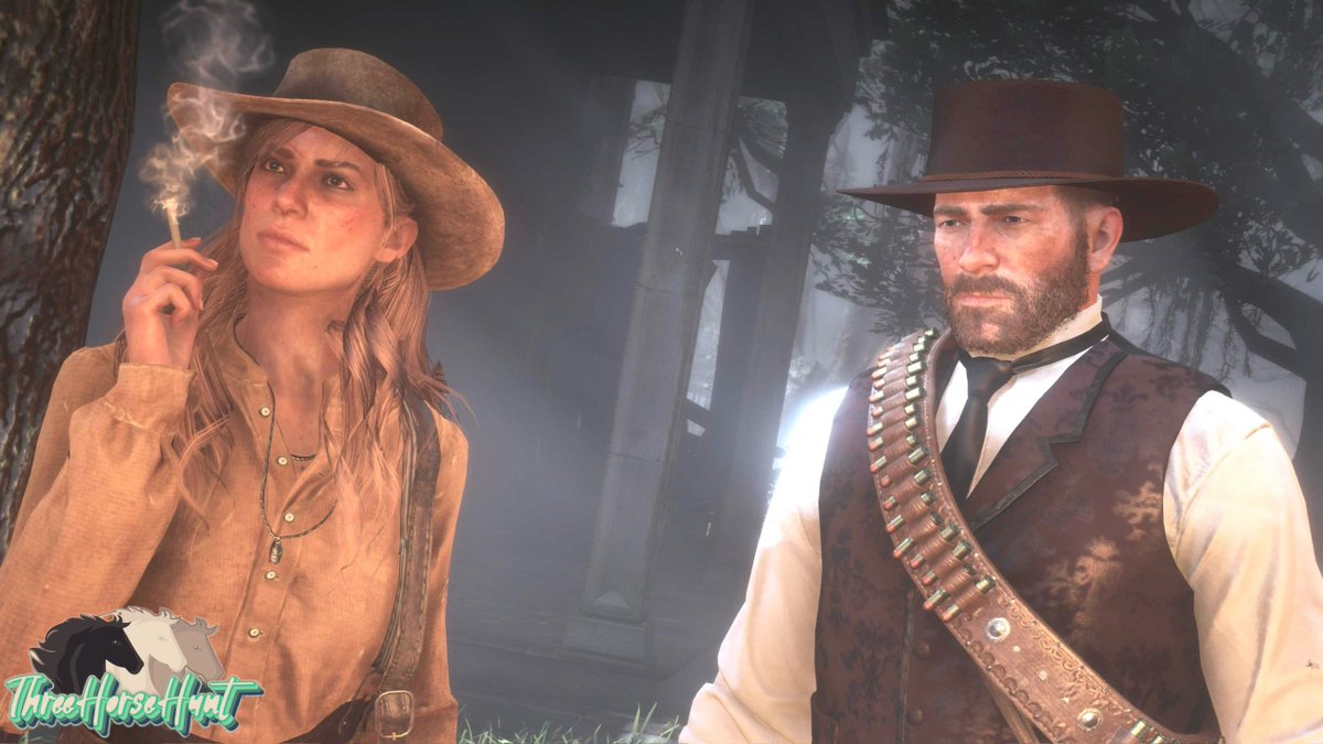 Mr. &amp; Mrs. Morgan #threehorsehunt #RedDeadRedemption2 #arthurmorgan #RockstarGames #sadieadler #rdr2