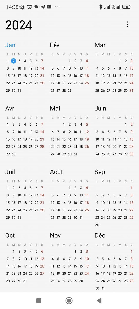 LucaVaran's tweet photo. 2024 l'année des 96 .
Aucune différence entre ces deux calendriers😨
Coïncidence ? https://t.co/nKm73m6vnz