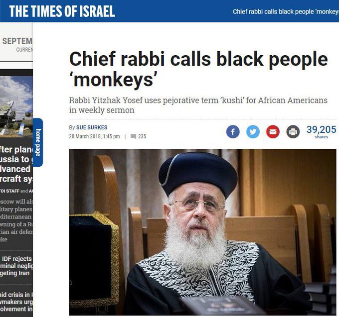 realstewpeters's tweet photo. Blacks should rethink their support for Israel. https://t.co/eEE1akCDcr