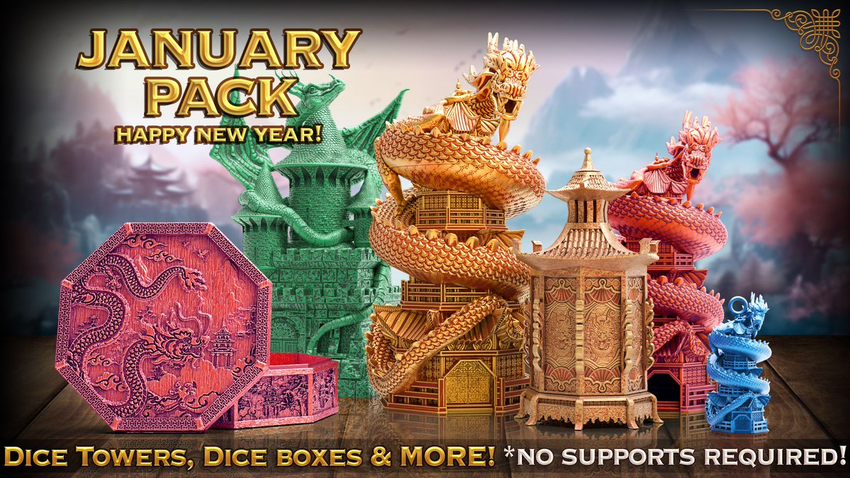 🎉🐉 Discover our Dragon-filled journey! Unleash new treasures and epic collabs! Link in bio for more. #YearOfTheDragon #NewYearNewGear #DragonMagic #DiceTower #TabletopGames