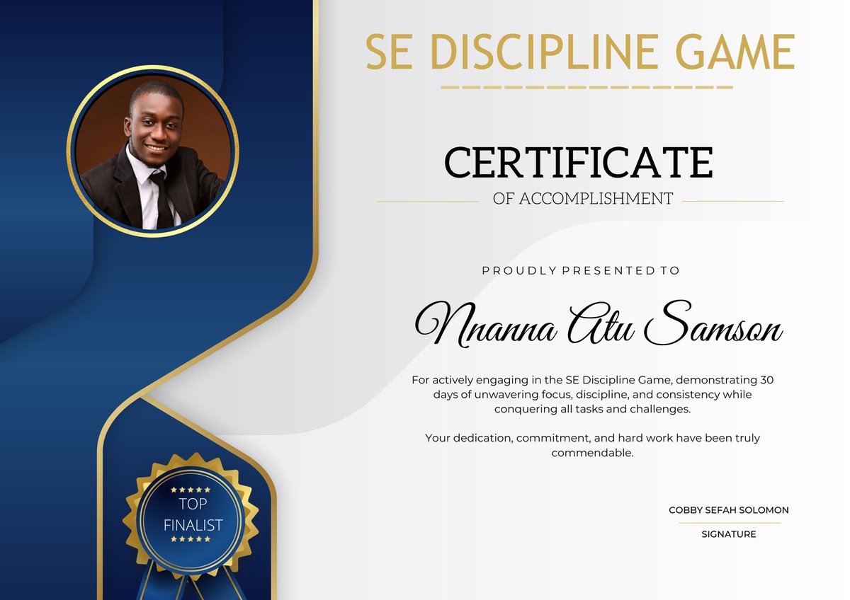 hunterxcobby's tweet photo. Last month I started a monthly disciple game for SE students mostly in the #ALX_SE. It’s basically helping at most 20 students be consistent and disciplined in their SE journey.
These are the top finalists
@diana_velmah @kelvinn_o @shorungbe38308 @Atustotle @Bracha_SE https://t.co/NUjlUesJIx