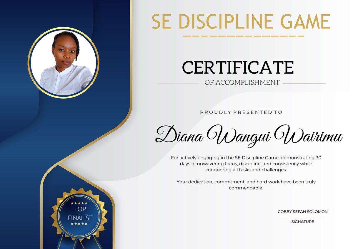 hunterxcobby's tweet photo. Last month I started a monthly disciple game for SE students mostly in the #ALX_SE. It’s basically helping at most 20 students be consistent and disciplined in their SE journey.
These are the top finalists
@diana_velmah @kelvinn_o @shorungbe38308 @Atustotle @Bracha_SE https://t.co/NUjlUesJIx