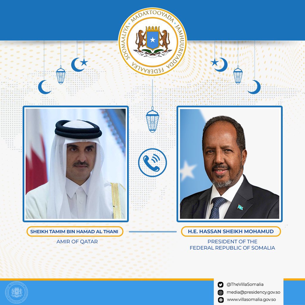 OmarAJimale's tweet photo. Following #Ethiopia's violation of #Somalia's sovereignty and territorial integrity, #Somalia continues its diplomatic outreach. The #EU has urged #Ethiopia to respect #Somalia's sovereignty, President @HassanSMohamud and Egypt's @AlsisiOfficial discussed Ethiopia's breach of Somalia's sovereignty over the phone, and President Hassan also recently engaged in a phone conversation with #Qatar's Emir.