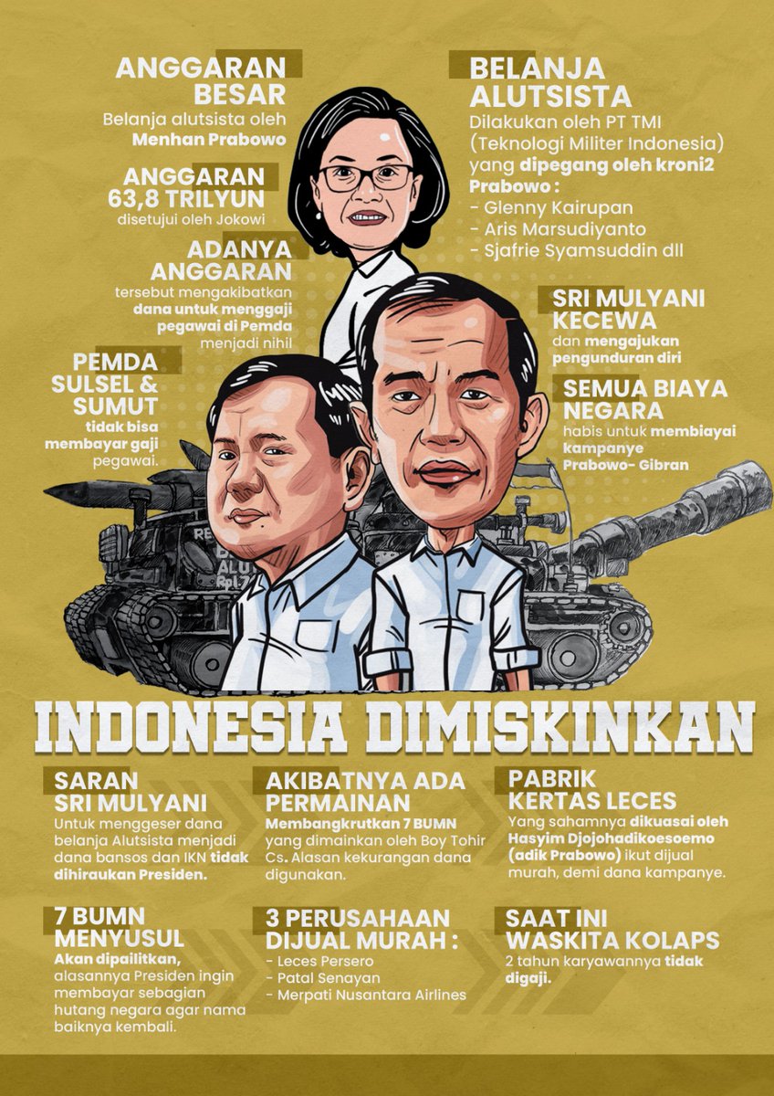 JenPage48288801's tweet photo. Indonesia Bangsa Kaya tapi dimiskinkan oleh 2 orang yang haus akan kekuasaan. 

#TolakGambarAI #JanganPilihPrabowoGibran #GISELLE Reply 1988 Dendy Klok palingpas02 chenle palingjelas goodbye kartu tani Happy New Year Jeffrey Epstein GEMINI FOURTH AT RAJAMANG Bill Clinton Ivanka https://t.co/5cFgrsCY3K