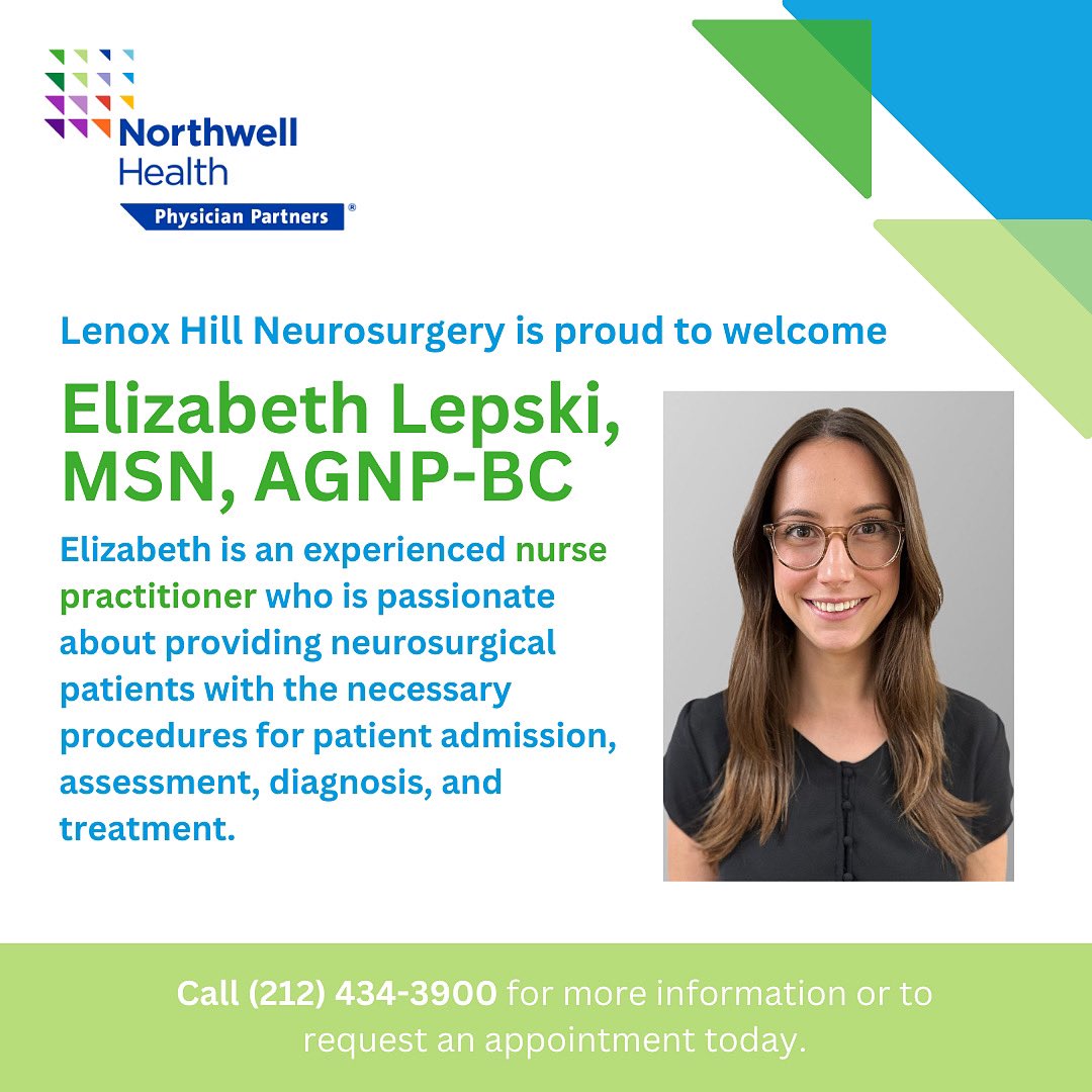 This #teammembertuesday, we are pleased to share we welcomed Elizabeth Lepski, MSN, AGNP-BC to our practice! 🥳 We are grateful to have her as Dr. Netanel Ben-Shalom’s Outpatient NP helping expand our Neuroplastic and Reconstructive Surgery program at @lenoxhill. Welcome Liz! ❤️