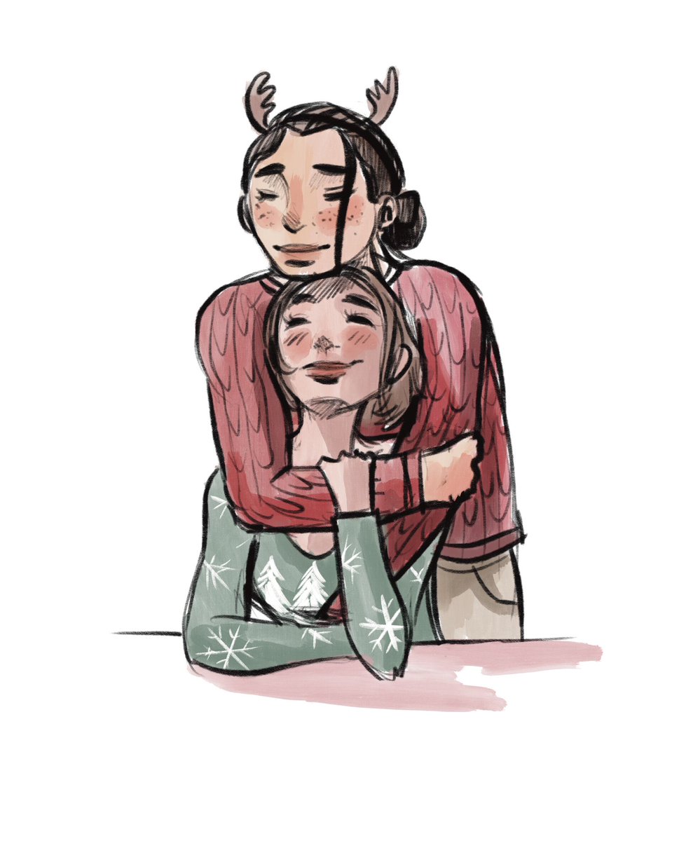 Christmas girlfriends 

Already on patreon 

#avatrice #art #girlfriends #avasilva #warriornun #sisterbeatrice #wlw #lgbt #wlwart #savewarriornun #illustration #comics