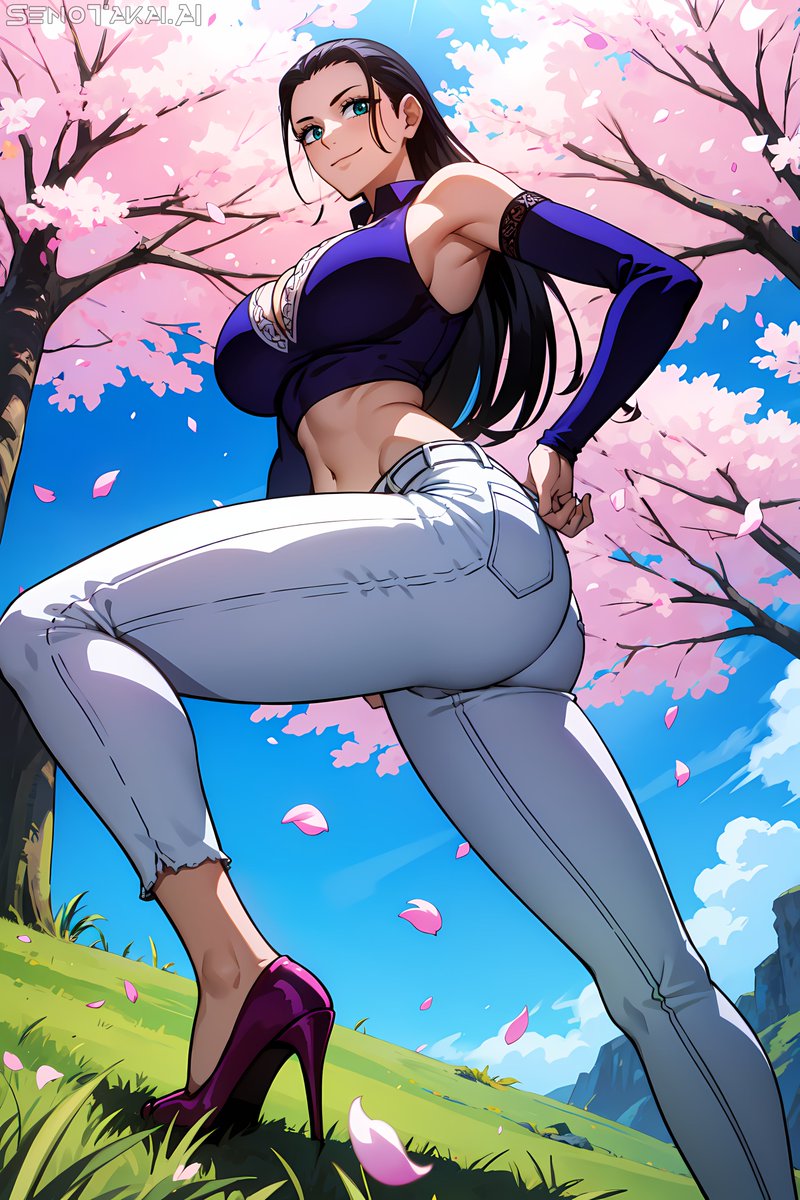 Nico Robin - Sakura Collection pt.1 AI generated art of Nico Robin from One Piece #ONEPIECE #nicorobin