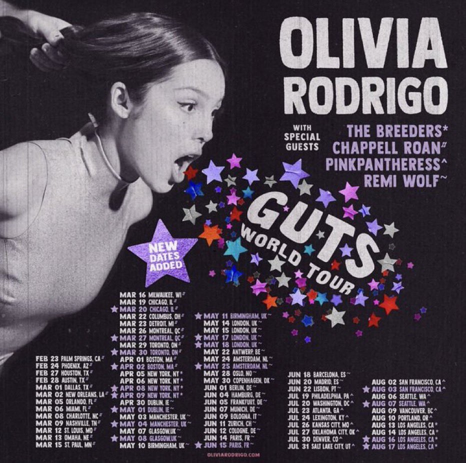 liviemoots's tweet photo. 2024 is olivia rodrigo’s year !! #GUTSworldtour https://t.co/1UjIgPAfxU