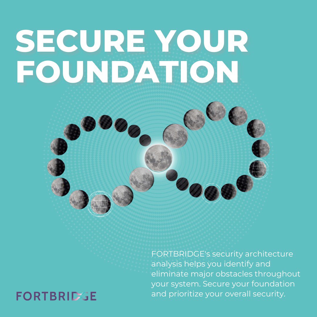 FORTBRIDGE's tweet image. Build resilience with FORTBRIDGE's thorough security architecture analysis, paving the way to identify and eliminate potential threats within your system. Strengthen your foundation and prioritize comprehensive security. #CyberSecurity #SecureFoundation #ThreatElimination