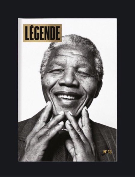 Tous les 3 mois, @legende_lemag fait revivre 1 époque à travers 1 personnalité marquante. De la sociologie à la littérature, en passant par la photographie ce numéro est consacré à #NelsonMandela avec entre autres @pierrehaski @ericfotto @amabanckou @fabrice_almeida