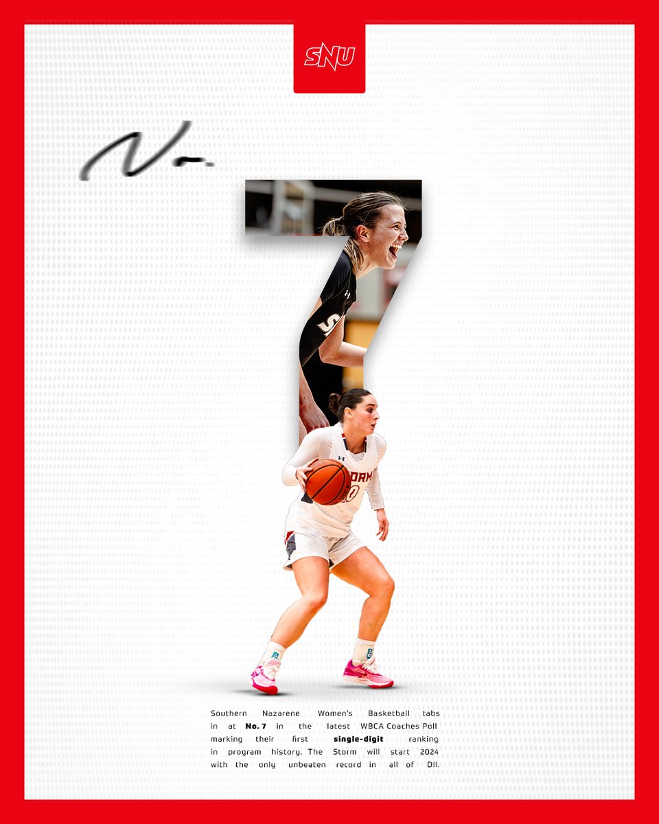 SNU Athletics (@snuathletics) on Twitter photo 𝑼𝒑 𝒕𝒐 𝒔𝒊𝒏𝒈𝒍𝒆-𝒅𝒊𝒈𝒊𝒕𝒔... 🤫
With the only unbeaten record in all of Division II, <a href="/SNUwbb/">SNU Women's Basketball</a> heads in to 2024 as No. 7️⃣ in the nation!
#BoltsUp⚡️ 𝑼𝒑 𝒕𝒐 𝒔𝒊𝒏𝒈𝒍𝒆-𝒅𝒊𝒈𝒊𝒕𝒔... 🤫
With the only unbeaten record in all of Division II, <a href="/SNUwbb/">SNU Women's Basketball</a> heads in to 2024 as No. 7️⃣ in the nation!
#BoltsUp⚡️