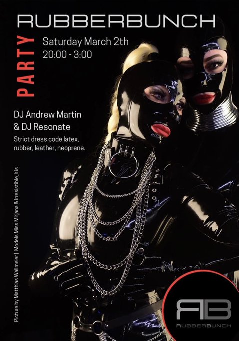 Hi Rubberlovers! We put a limited amount of Earlybird tickets online. Get yours at https://t.co/owQqsq40pG<a href="/tag/amsterdam"class="tags"><span>#amsterdam</span></a><a href="/tag/playparty"class="tags"><span>#playparty</span></a>