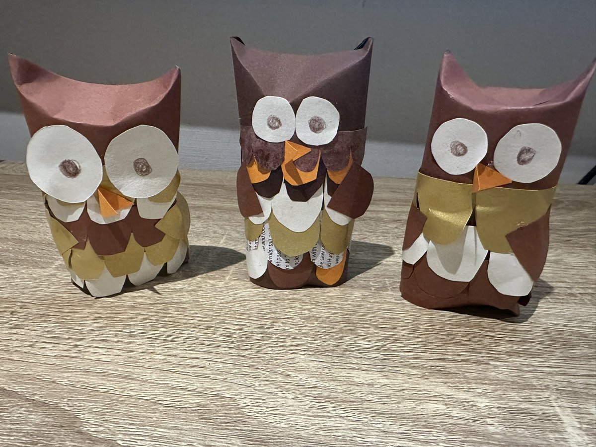 Using Owl Babies as inspo for collage techniques of sorting, folding, overlapping, layering. Paper from recycled <a href="/theweekjunior/">The Week Junior</a> 🥰