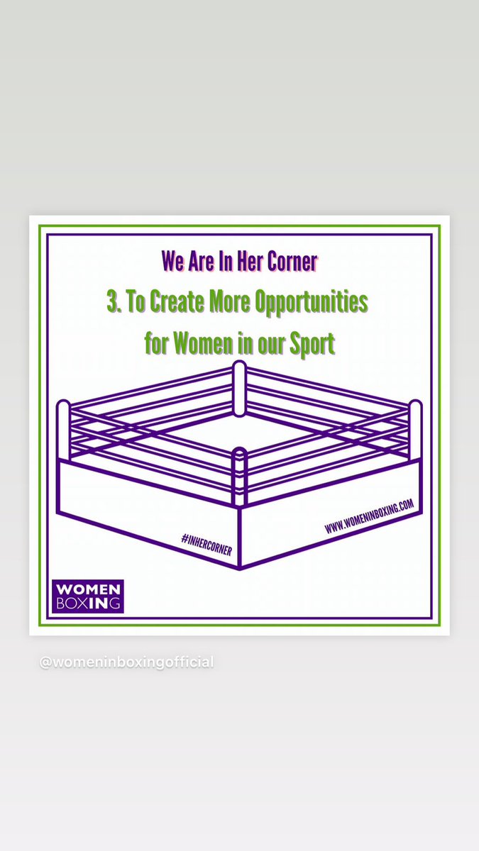 New Year's Resolutions for Women in Boxing.  Because we are #InHerCorner

We will be working with governing bodies, boxing federations, promoters, contractors and commercial partners to create more roles and opportunities for women in our sport 💜💫

#womeninboxing #2024