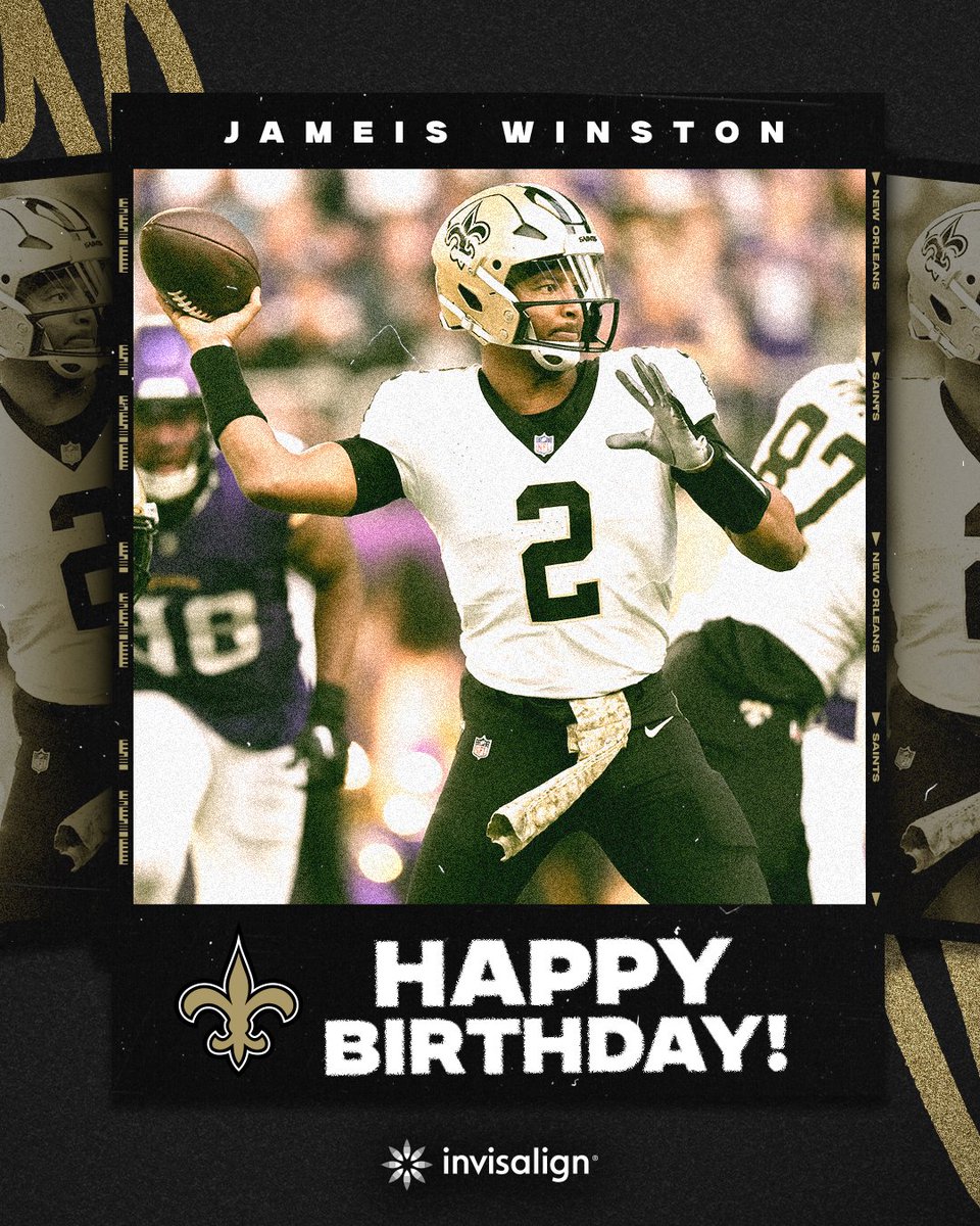 Saints's tweet photo. Happy Birthday, Jameis🥳

#Saints | @Invisalign https://t.co/hMpu1jKap0