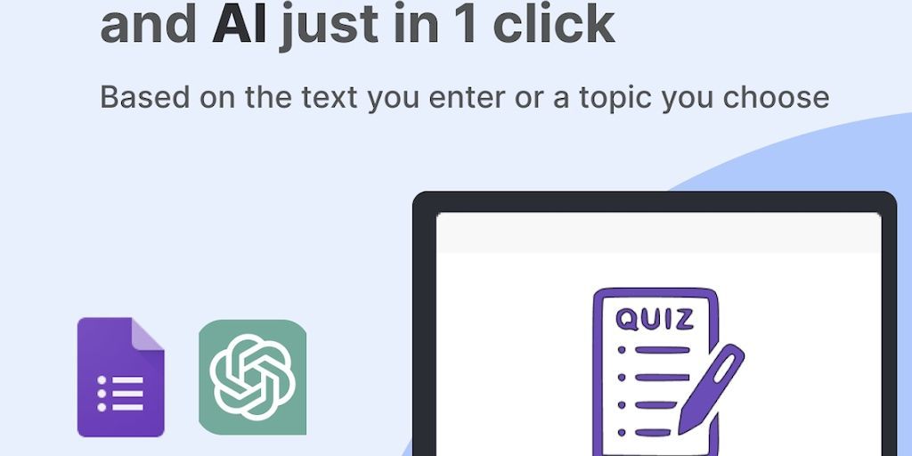 techjunkiejh's tweet image. #GPT Quiz Maker for #GoogleForms
 bit.ly/41HofYe #TechJunkieInvest #investing #TechJunkieNews #Tech   #ArtificialIntelligence