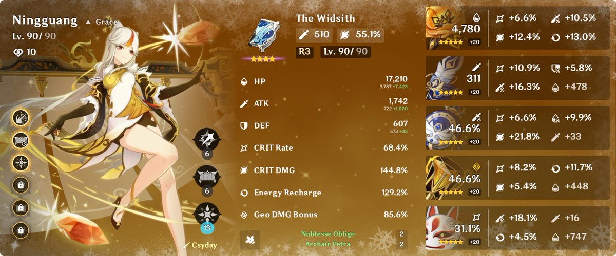 gracelynboop's tweet photo. been messing around with Ningguang lately, I want higher crit rate tho and a new weapon 
#Genshin_Impact https://t.co/5BlaMhSnmC