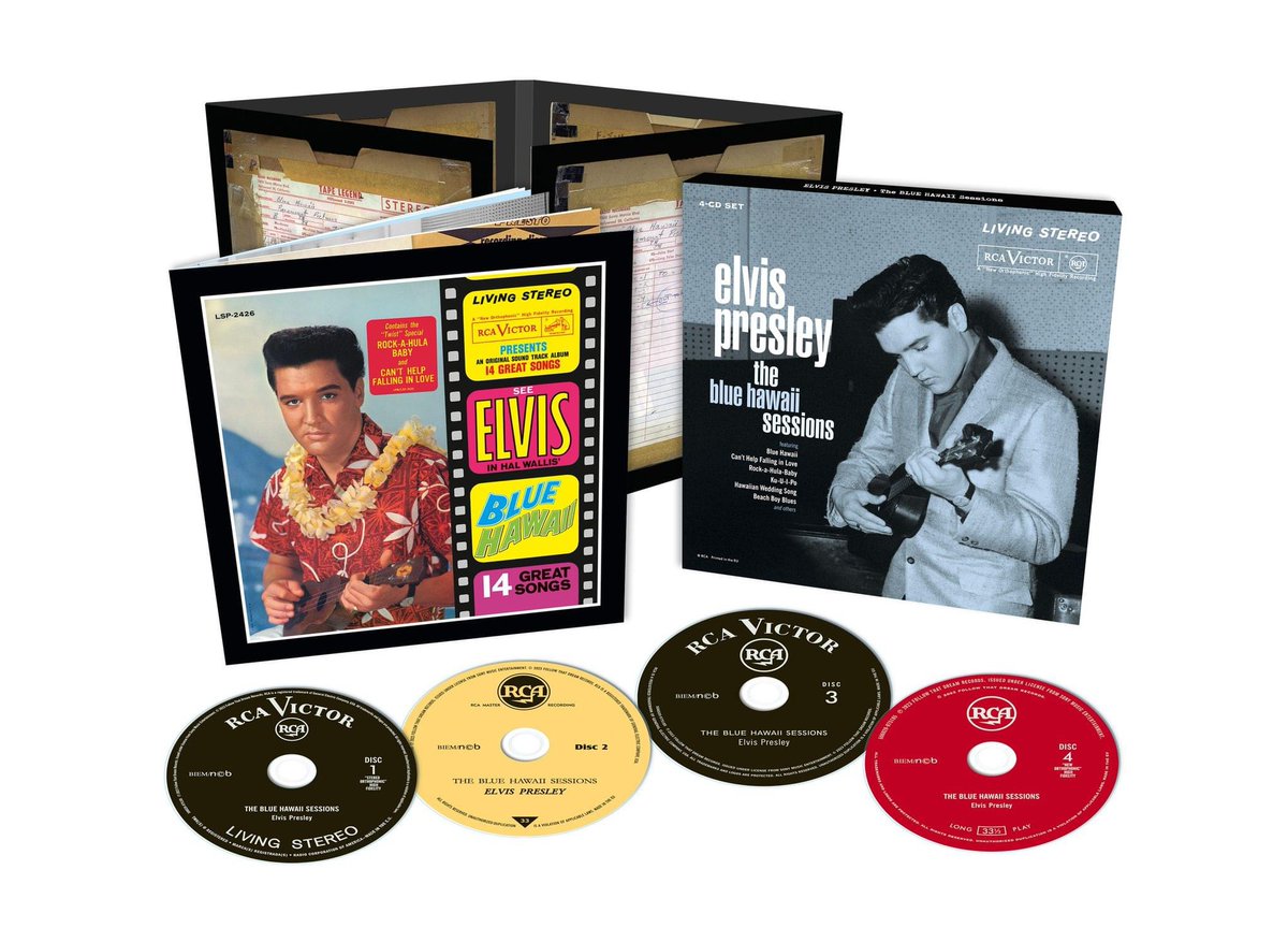 Lorraine Gibson announced the release of her book 'Elvis The King of Fashion'. The Follow That Dream collectors label announced the January 29, 2024 release of 'Elvis Presley: The Blue Hawaii Sessions' 4-CD-set. More at: elv75.blogspot.com/2024/01/januar…