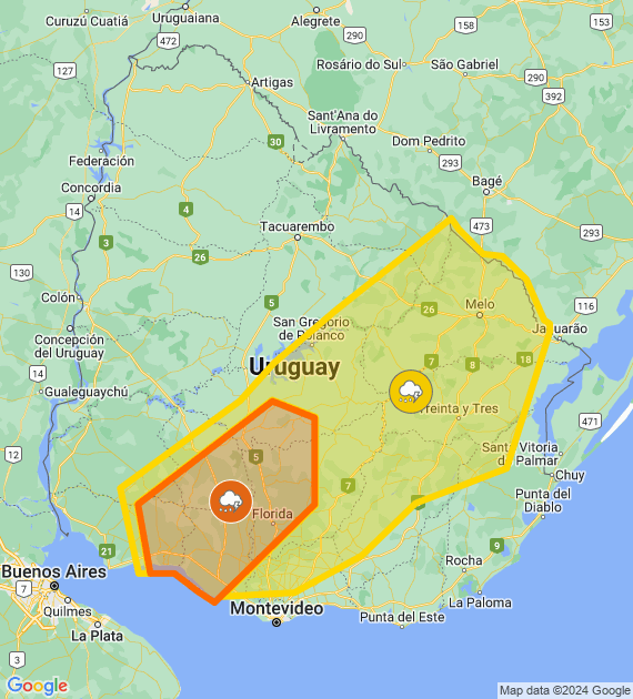 Inumet_'s tweet photo. Alerta naranja por Tormentas fuertes y lluvias intensas
Alerta amarilla por Tormentas fuertes
Se actualizará a las 19:30 o ante cambios significativos

Más info: https://t.co/zY2u8OFmLu https://t.co/sahy1n7al2