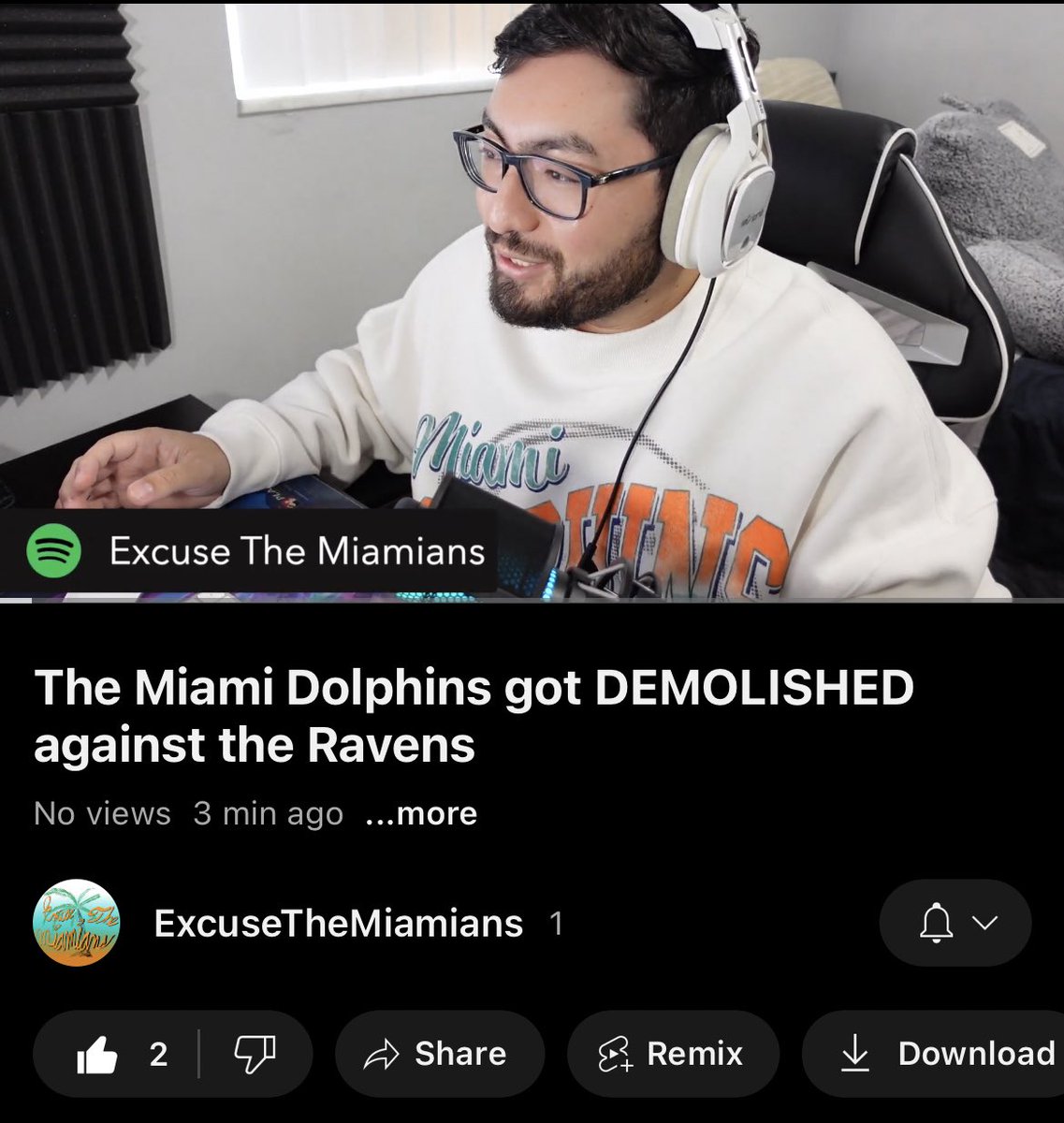 lovemiamisports's tweet photo. MY FIRST EVER YOUTUBE PODCAST EPISODE! If you want to follow the journey please subscribe! Thank you for the support 🐬 

https://t.co/w3L9DjDGoR https://t.co/yhO1JoEsyO