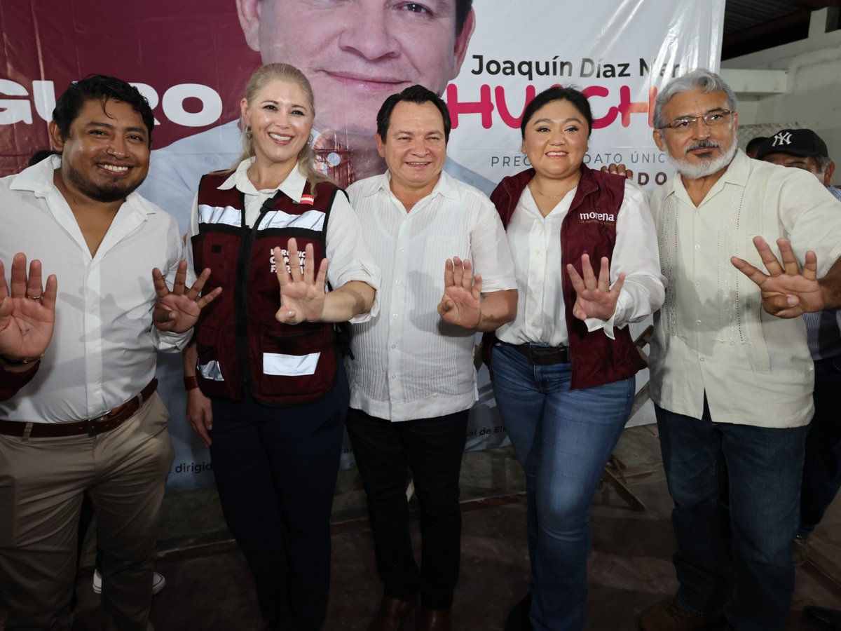 "No mentir, no robar, no traicionar".

Eso nos pidió la militancia de Cansahcab y les conté que me uní a la #4T porque esos son los ideales con los que sirvo al pueblo.

Juntos, vamos a asegurar que el cambio verdadero llegue.

*Dirigido a militantes y simpatizantes de Morena.