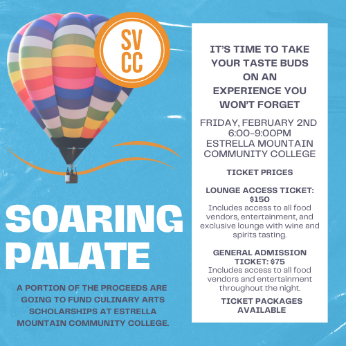 The countdown is on - Soaring Palate is just ONE MONTH away! Head to our website to reserve your tickets today. You won't want to miss this! #SVCC #SoaringPalate