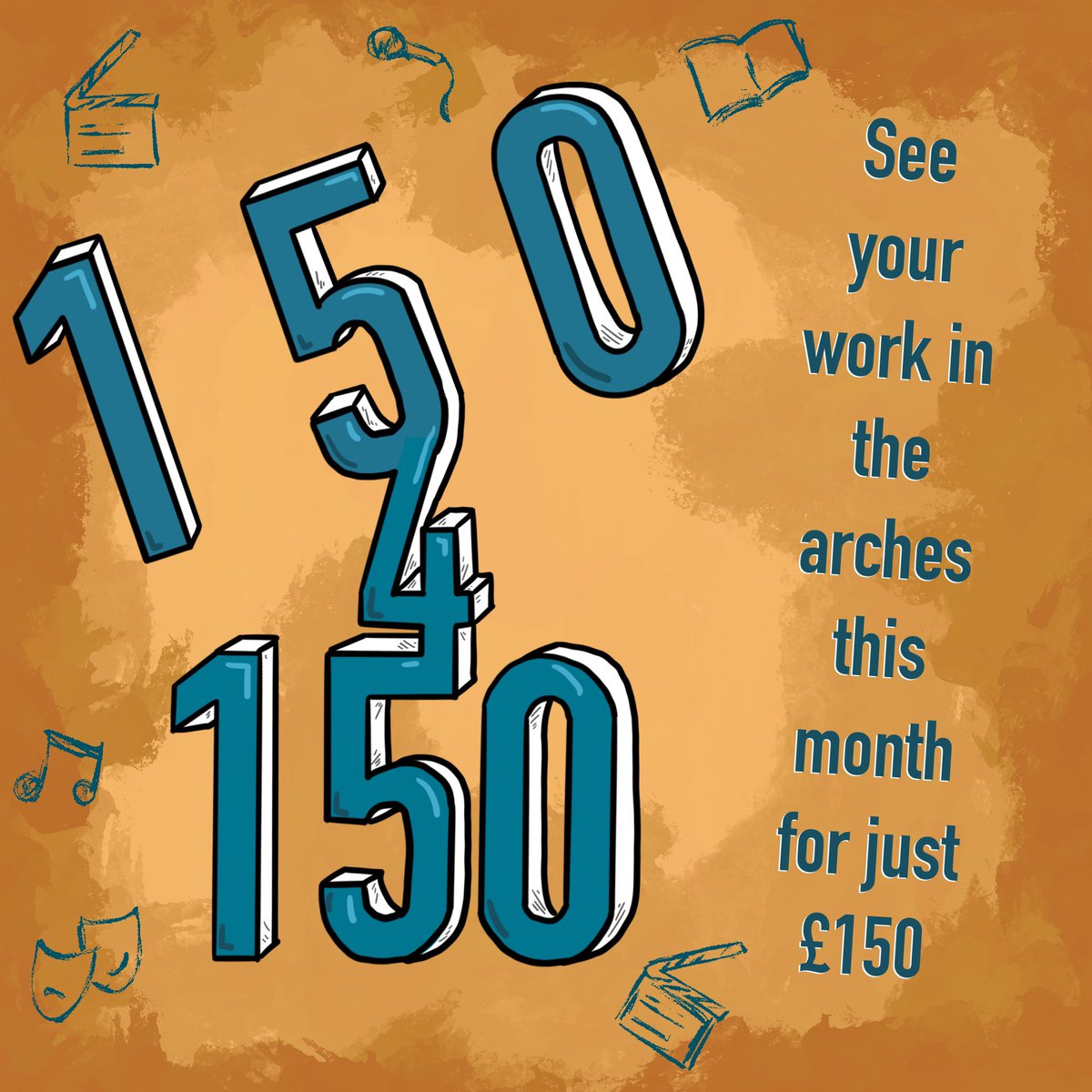 53two's tweet photo. Just because it’s quiet, doesn’t mean you have to be!!!

Get your work in the arches for just £150*. That’s 150 seats at just £1 a seat!!!! Winner!!!! 🎉

Never afford a #Theatre space? Let’s change it &amp; boost 2024!💜💙

🚨LIMITED A/V!🚨

E: info@53two.com 

*T’s &amp; C’s. Exc VAT https://t.co/drcQejPGYZ