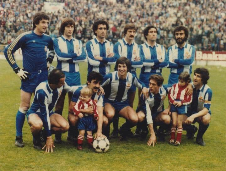 RCD Espanyol 1980/81.

Urruticoechea, Escalza, Padilla, Arabí, Lanchas, Ayfuch.
Roberto Martínez, Fortes, Urbano, Vilches, Marañón.

#RCDE