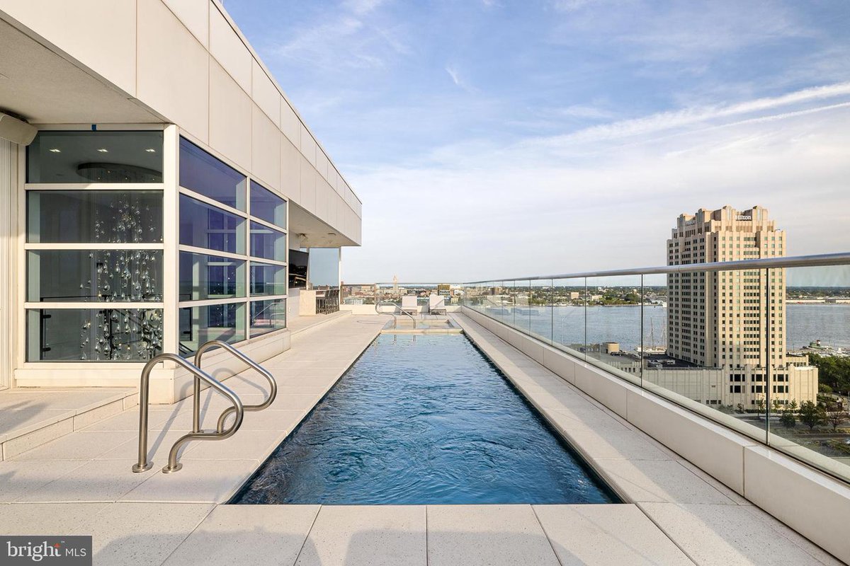 JoePompliano's tweet photo. Joel Embiid has listed his Philadelphia penthouse for $5.5 million.

• 2 bed / 3 bath
• Two-floor unit
• 1,000-sq-ft rooftop
• Private pool, hot tub, and outdoor kitchen

Embiid purchased the home for $3.2 million in 2018, and it comes with a $3,800 monthly HOA fee. https://t.co/vPVABoygXv