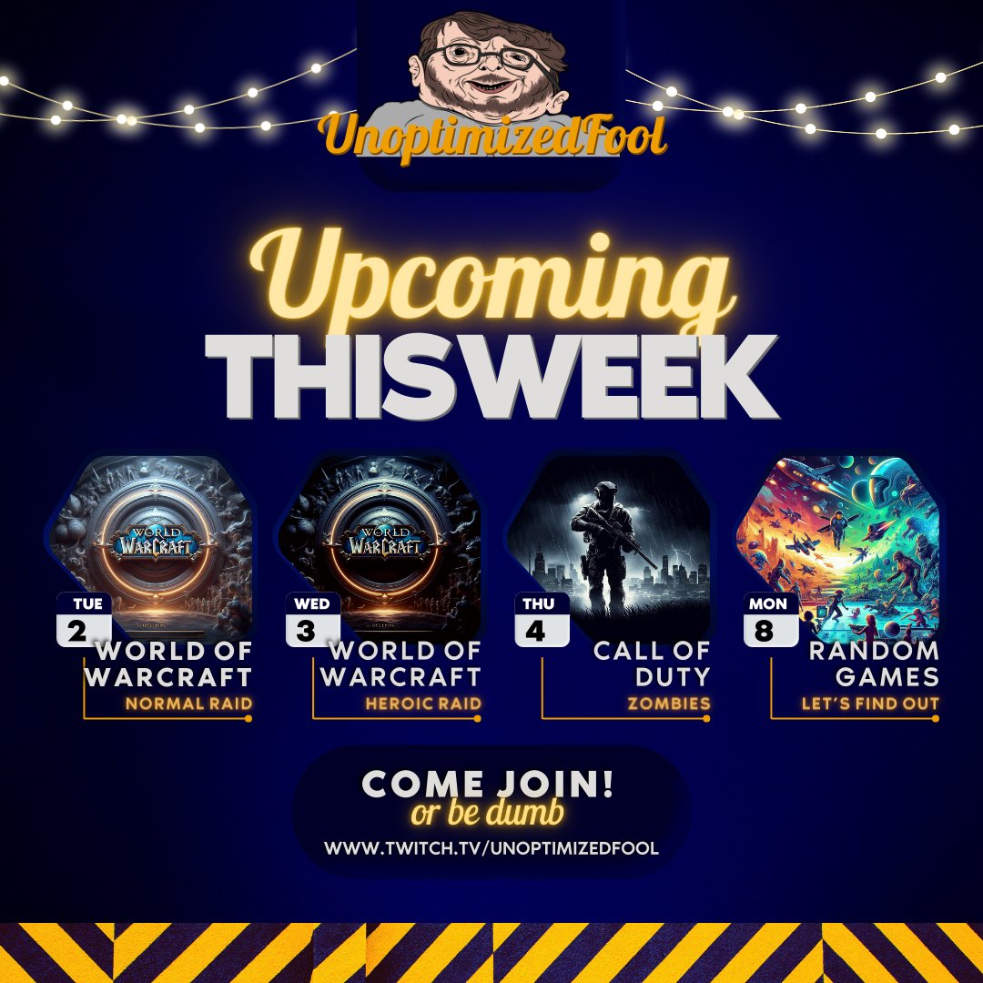 MrAmerica108's tweet photo. Stream schedule just dropped for the week! Would love to see you there FOOLS! 

https://t.co/Vov4pEGgk8 https://t.co/2Qak1IPCgK