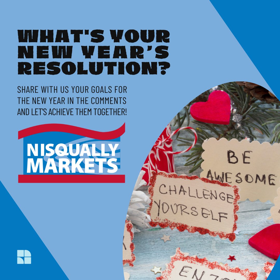 NisquallyMrkts's tweet image. 🌟 Ready to conquer 2023! 💪✨ Share your New Year&apos;s resolutions below. Let&apos;s inspire each other to make this year amazing! 🎉💬 #NewYearGoals #ShareYourResolutions 🌈🚀