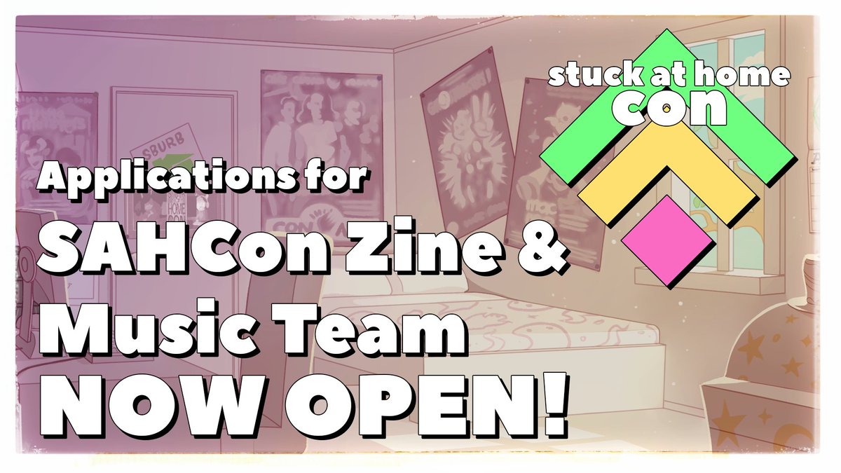 📢THE SAHCON ZINE APPS ARE NOW OPEN!
📢THE SAHCON MUSIC TEAM APPS ARE NOW OPEN!

If you're interested in making music or zine art (or moderating for the latter), sign up!

 Zine: forms.gle/ieetJvEa5UQLU5…
Music Team: forms.gle/FyWuEchhaafxGC…

#homestuck #hiveswap #HOM3STUCK