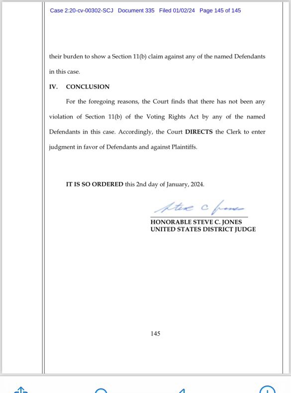 TrueTheVote's tweet image. BREAKING!🚨🚨🚨@TrueTheVote Defeats Fair Fight, Stacey Abrams, Marc Elias, and the Biden Department of Justice in Landmark Election Case in Georgia Federal Court!

Click the link for our official press release!

newsletter.truethevote.org/p/true-vote-de…