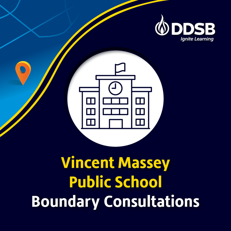 Vincent Massey Boundary Review

Attn: <a href="/VincentMasseyPS/">Vincent Massey</a> <a href="/SchoolAttersley/">Gordon B. Attersley</a> <a href="/PETTrailblazer/">PierreETrudeauPS</a> &amp; DDSB@Home elementary families!

A Boundary Review has launched.
Students &amp; families who may be impacted can learn more &amp; share thoughts by January 12 by visiting: bit.ly/41qBZXm