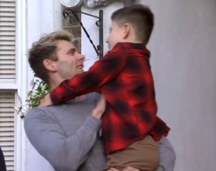 Finally reunited with my boy