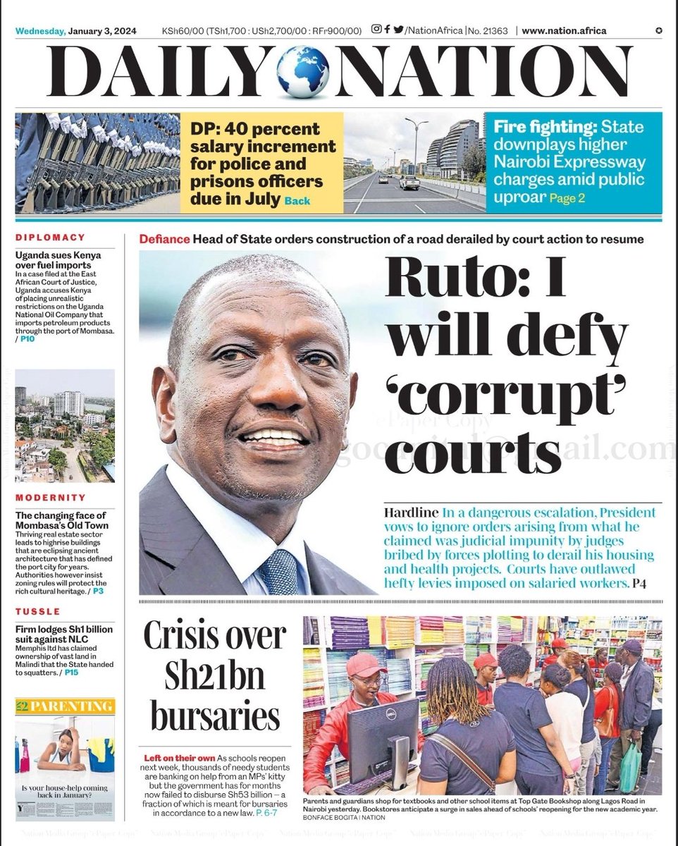 The irony is that he bribed the same court to declare him the winner of the 2022 general elections~