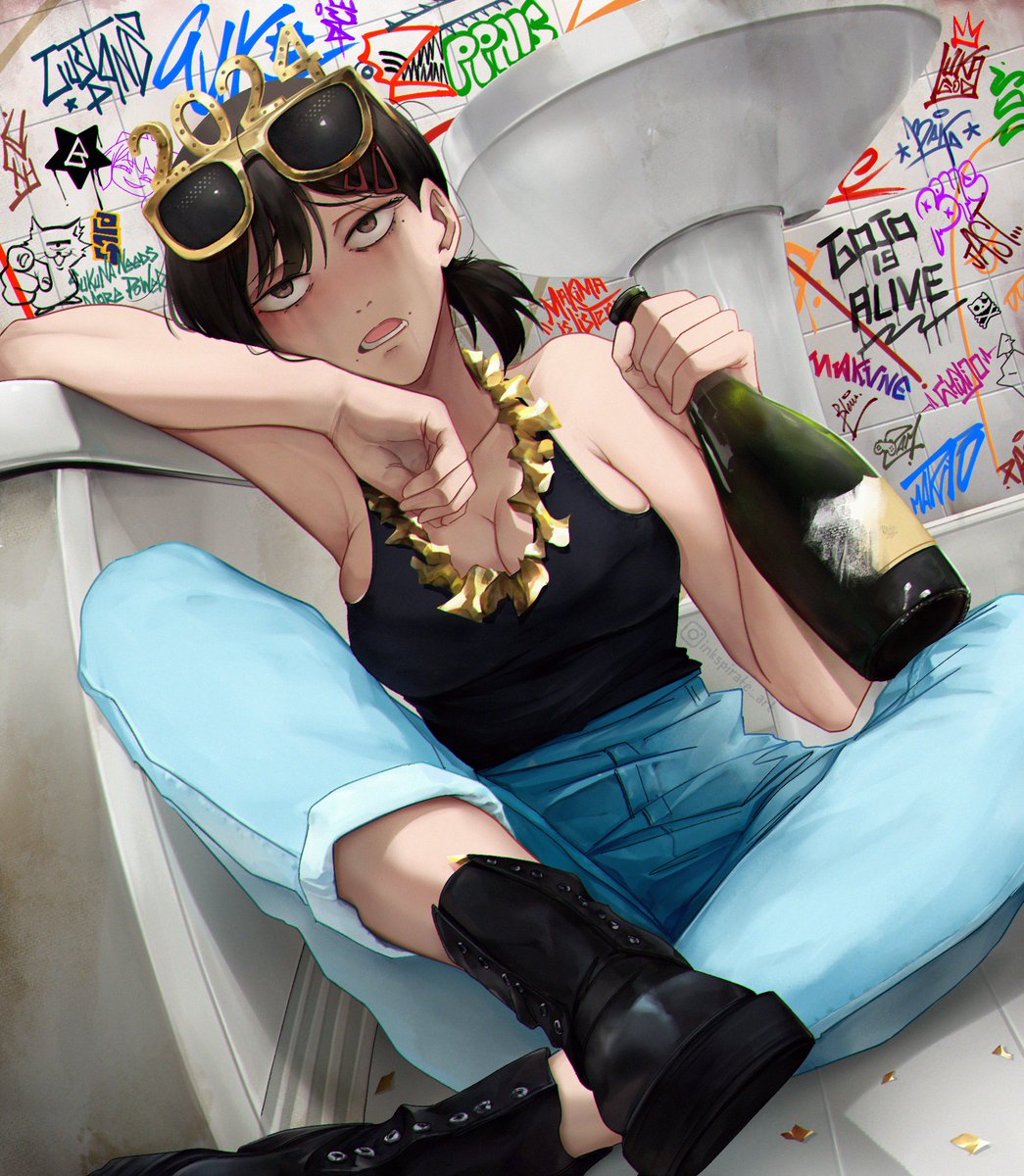 Inkspirate_art's tweet photo. Kobeni 🍾

#チェンソーマン #chainsawman https://t.co/tu8TW5Jn96
