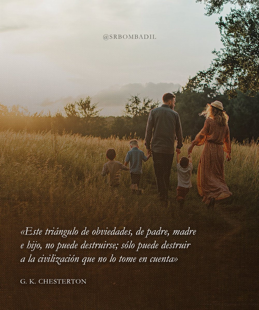 srbombadil's tweet photo. G. K. Chesterton en «La superstición del divorcio»

Un profeta...

.

#chesterton #gkchesterton #familia #familiacatolica #familiacristiana #matrimonio https://t.co/7bepTMtrsy