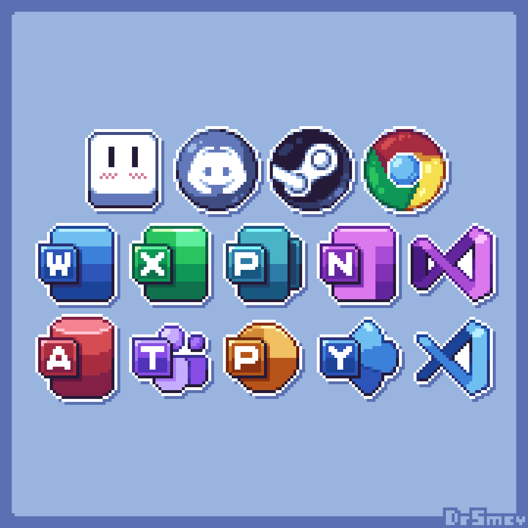 dr_smey's tweet photo. #aseprite #pixelart
Set of Icons - Part 1
(Repost from October 2021) https://t.co/jgFpcZlhBY