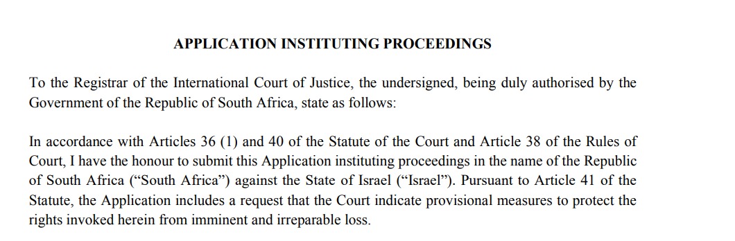 sinirdisi90's tweet photo. South Africa has filed an application at the International Court of Justice to begin proceedings over allegations of genocide against Israel for its war against Hamas in Gaza.

#genocide #Gaza #Israel #SouthAfrica https://t.co/2mxRhXKwu8