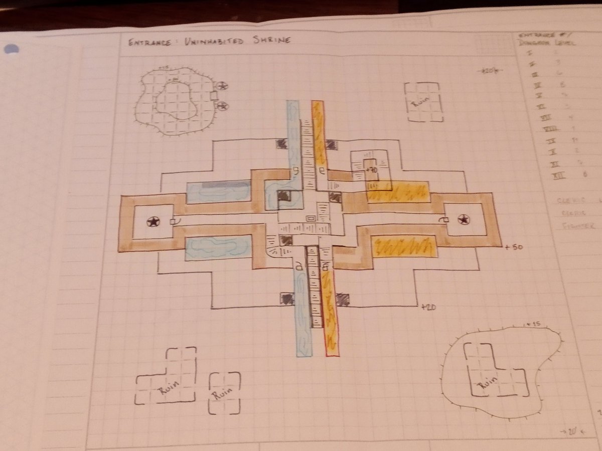 WorldofWeirth's tweet image. Got a little carried away on the start of my #dungeon24 map