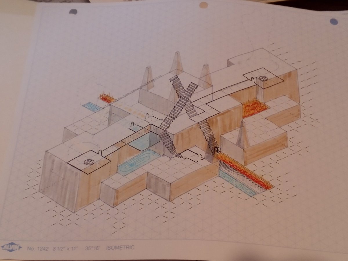 WorldofWeirth's tweet image. Got a little carried away on the start of my #dungeon24 map