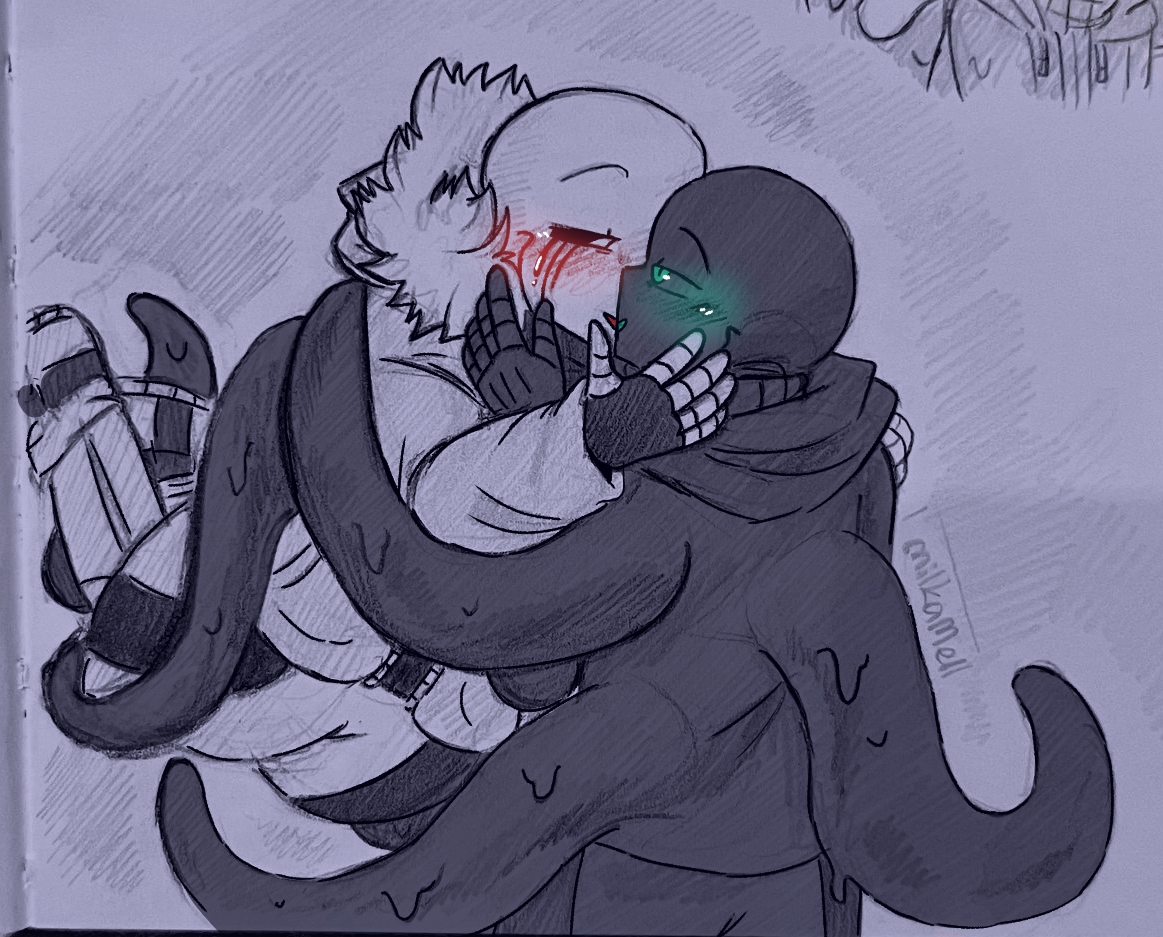milkamel_'s tweet photo. It's been a while since I drew them together- gotta fix this real quick hehe
#UndertaleAU #killersans #nightmaresans #nightkiller #killernight https://t.co/thb1zgMiwV