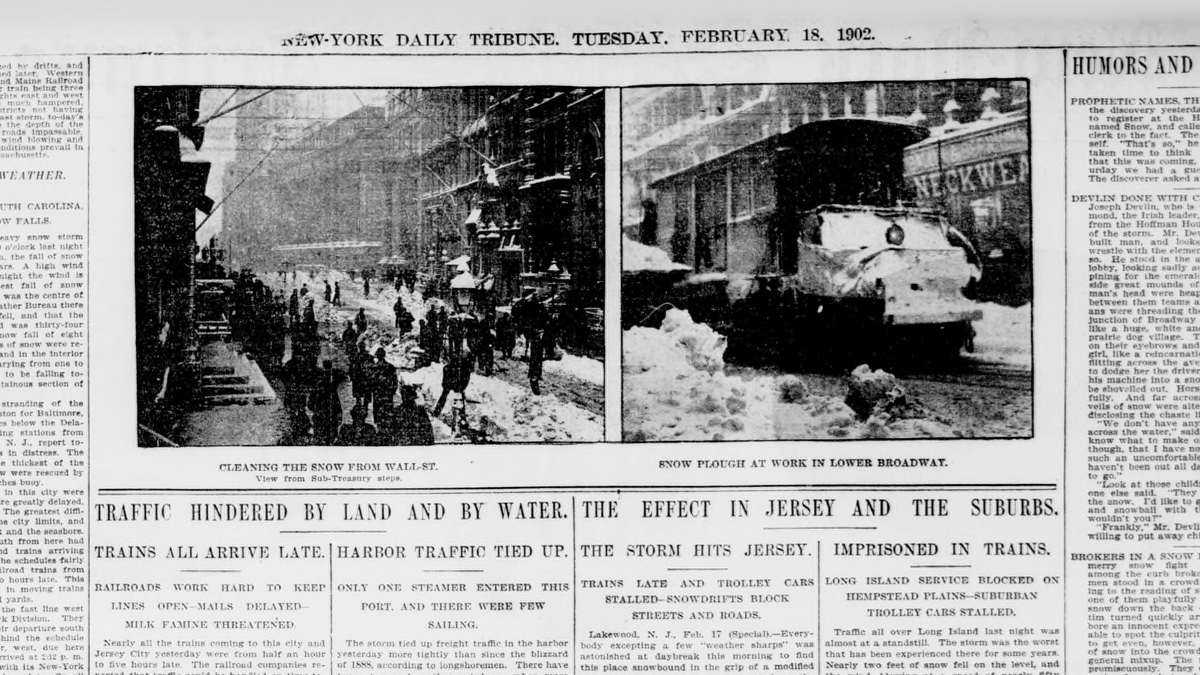 Do you love snow or hate it? Learn about some major blizzards of the past in our historic newspaper archive. blogs.loc.gov/headlinesandhe… #ChronAm