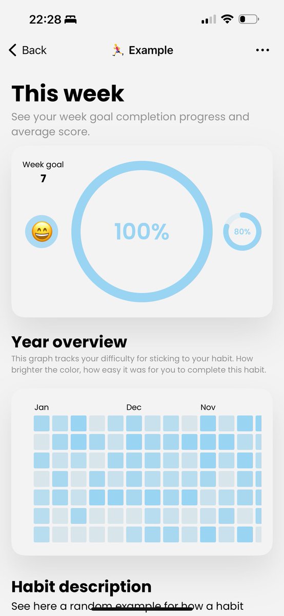 Everything looks better in ✨Cards✨
UI update coming very soon! 

New features has yet to be announced  🚀
#habittracking #newyearsresolution2024
 #iOS #goedevoornemens