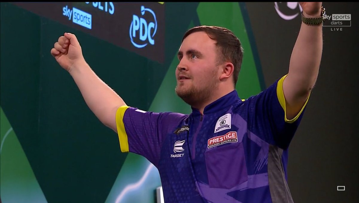 Incredible… 16yrs old and in the World Darts Championship Final. And he’s done it with such style, flair, speed &amp;  nuclear arrow power. Take a bow ⁦@LukTheNuke180⁩