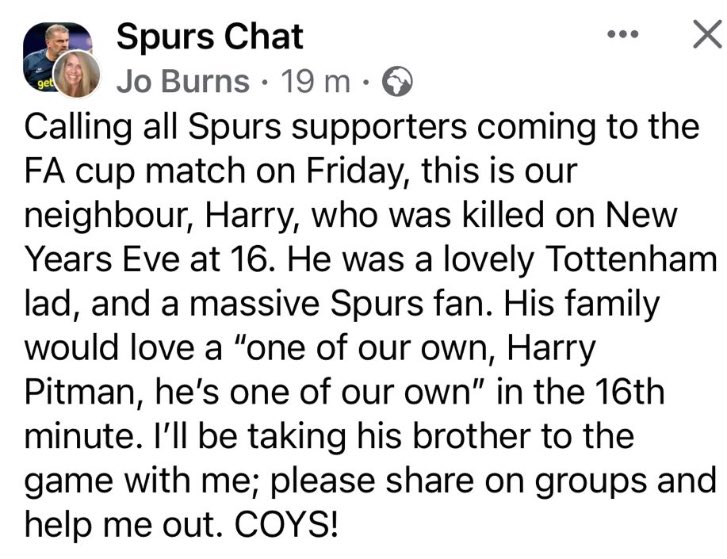 For anyone coming to the match on Friday…