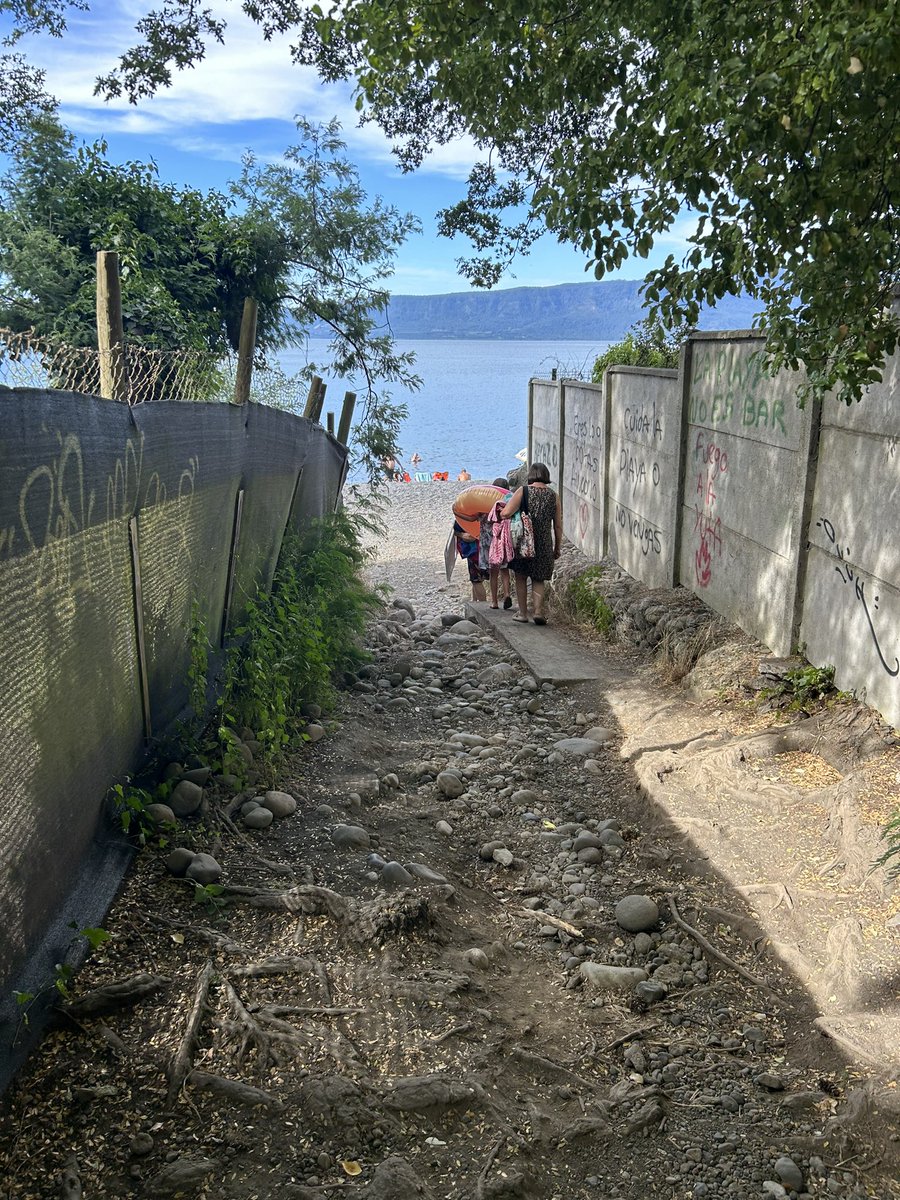 casaez's tweet photo. @VillarricaMuni considerar  mantenimiento del acceso / bajada a playa Calfurray en forma ‼️ el estado actual afecta a todxs quienes disfrutan del lago! / Aseo y Ornato de la Municipalidad debe asignar recursos para mantenimiento. @CotedelaCerda @villarricaldia @MinisterioBBNN https://t.co/XG9laUsztv