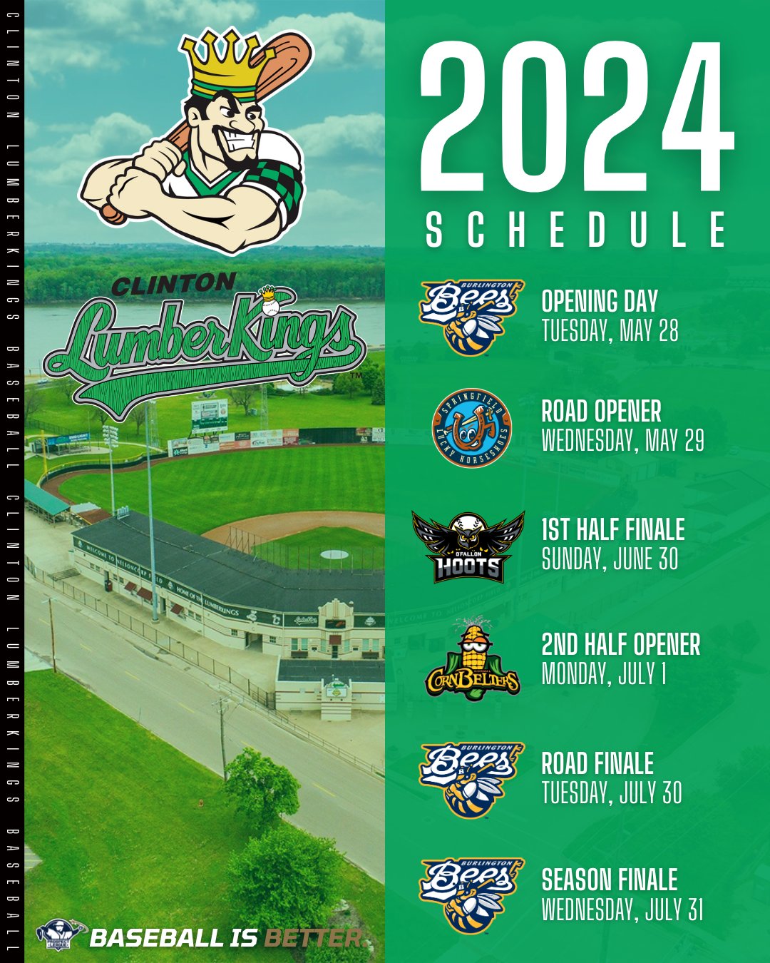 Burlington Bees 2024 Scheduler Joya Rubina