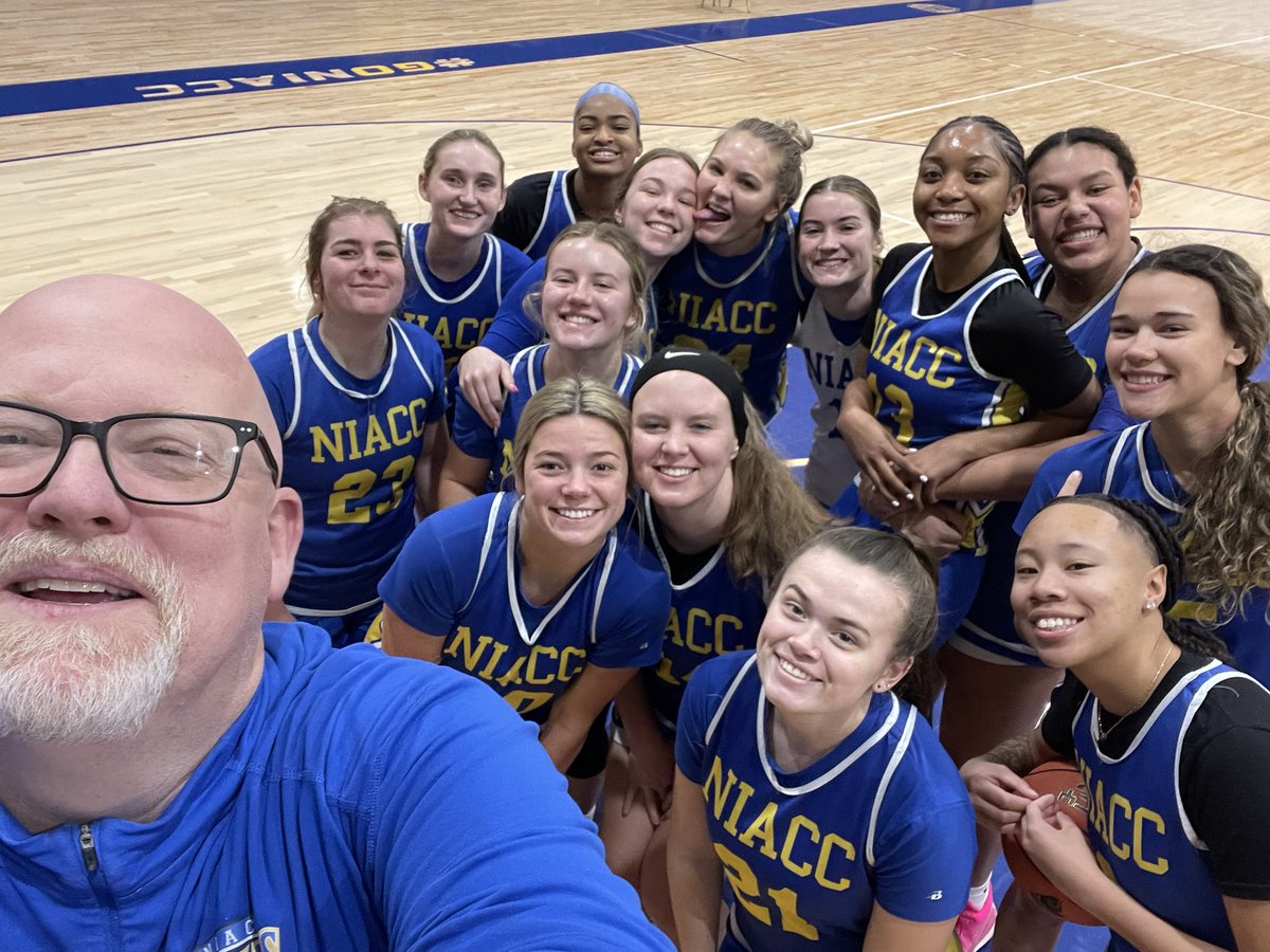 Finally got to see my team again. 🥹  I suffered a brain aneurysm on Christmas Day and have been resting. 🧠🤕 
Each one of these kids mean the world to me.   We aren’t undefeated but this is the #1 team in the nation to me. 🏀💙💛